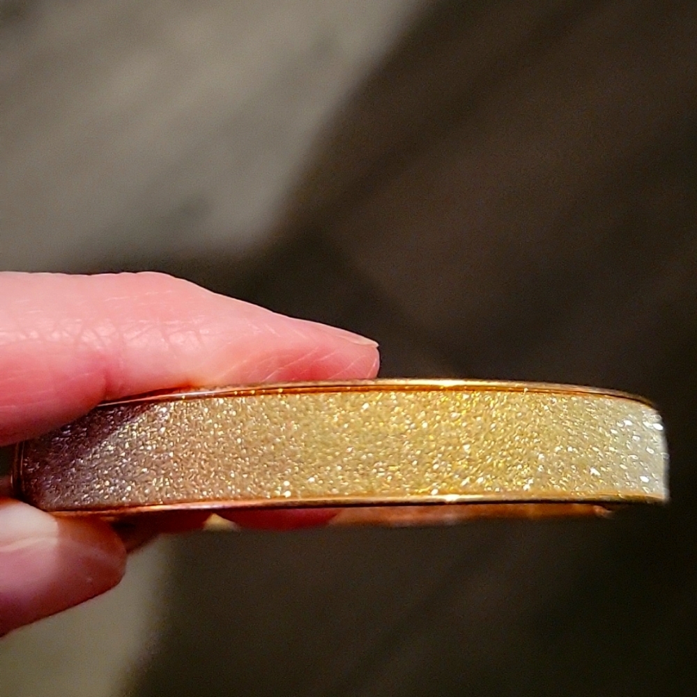 Sparkly Gold Cuff Bracelet